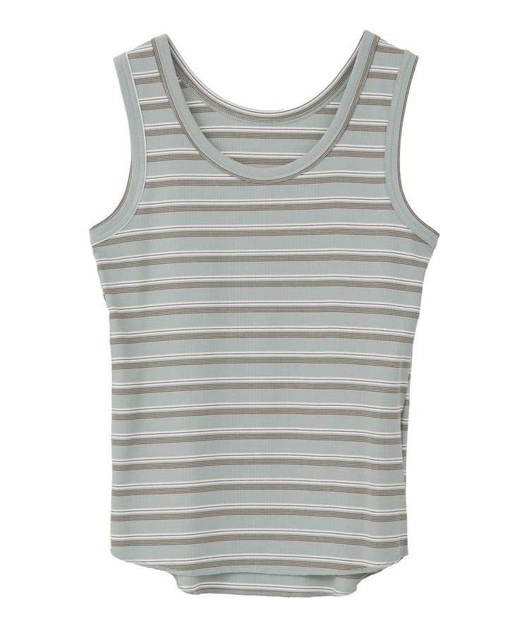 GARAGE OF GOOD CLOTHING「ランダムリブボーダータンク」|キャミソール|