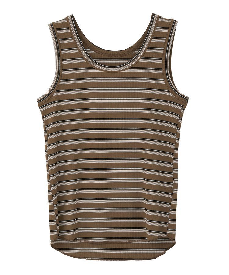 GARAGE OF GOOD CLOTHING「ランダムリブボーダータンク」|キャミソール|