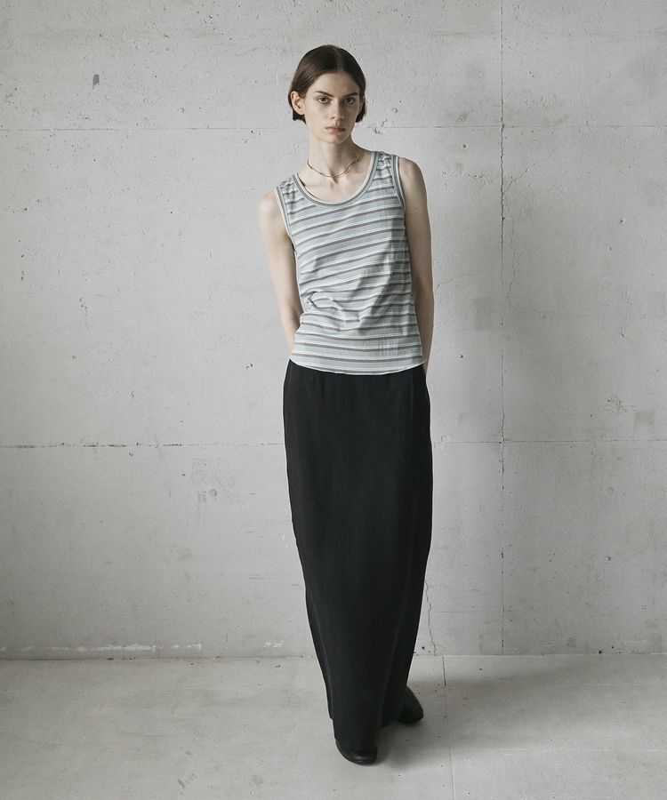 GARAGE OF GOOD CLOTHING「ランダムリブボーダータンク」|キャミソール|