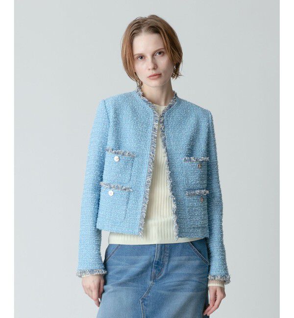 allureville「【セットアップ対応商品】ジオリカラメツイード4ポケットジャケット」|テーラードジャケット|