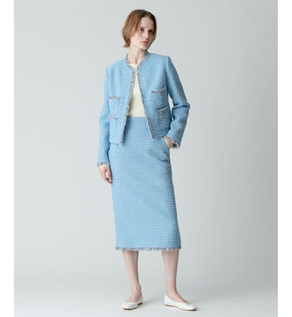 allureville「【セットアップ対応商品】ジオリカラメツイード4ポケットジャケット」|テーラードジャケット|