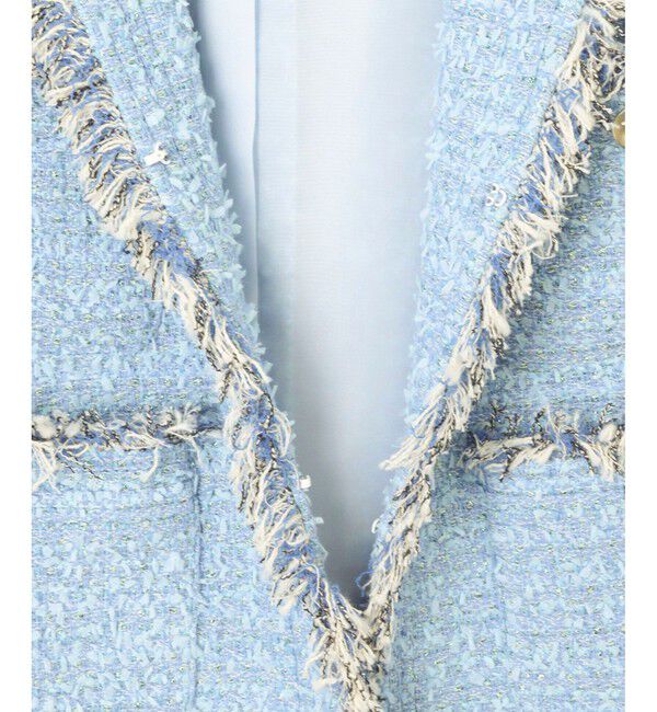 allureville「【セットアップ対応商品】ジオリカラメツイード4ポケットジャケット」|テーラードジャケット|