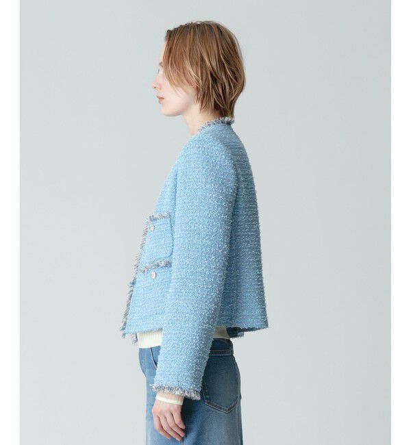 allureville「【セットアップ対応商品】ジオリカラメツイード4ポケットジャケット」|テーラードジャケット|