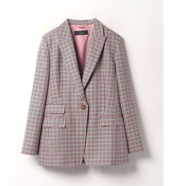 allureville「リオペルチェック1Bテーラードジャケット」|テーラードジャケット|