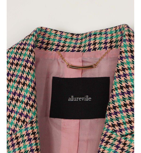 allureville「リオペルチェック1Bテーラードジャケット」|テーラードジャケット|