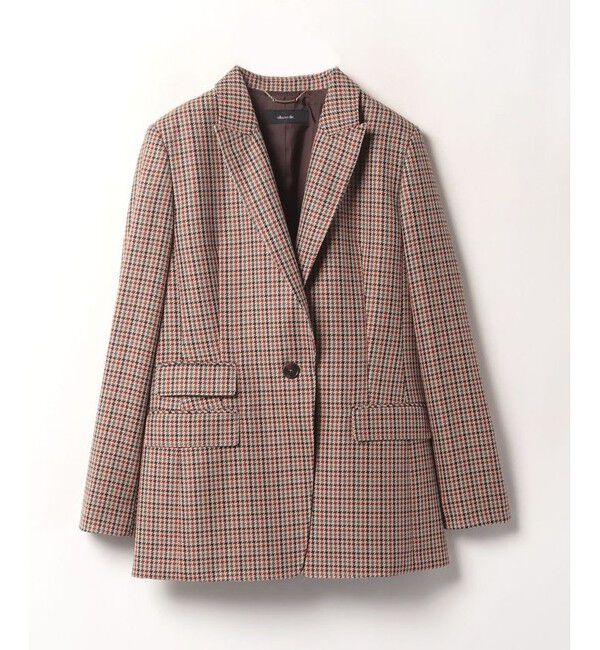 allureville「リオペルチェック1Bテーラードジャケット」|テーラードジャケット|