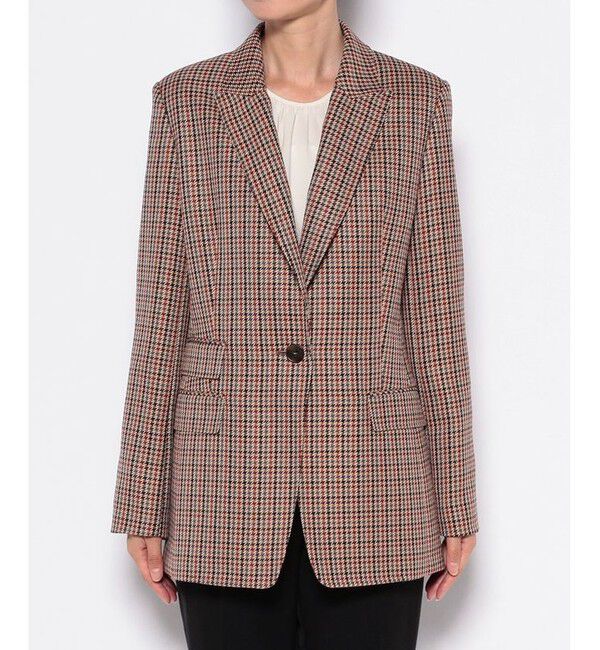 allureville「リオペルチェック1Bテーラードジャケット」|テーラードジャケット|