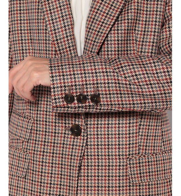 allureville「リオペルチェック1Bテーラードジャケット」|テーラードジャケット|