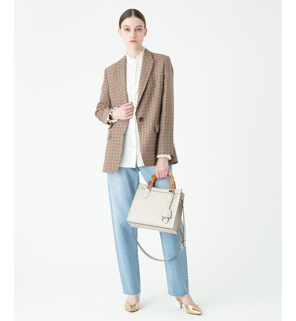 allureville「リオペルチェック1Bテーラードジャケット」|テーラードジャケット|