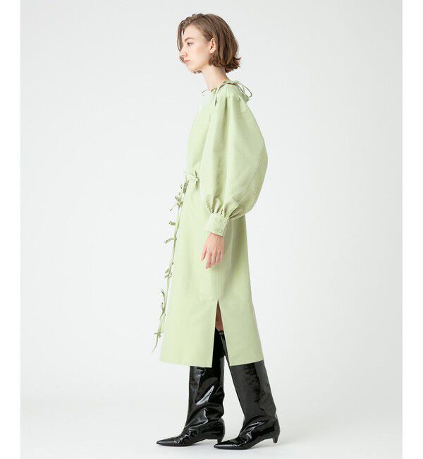 LOULOU WILLOUGHBY「【LOULOU WILLOUGHBY】メモリーツイルリボンワンピース」|ワンピース|