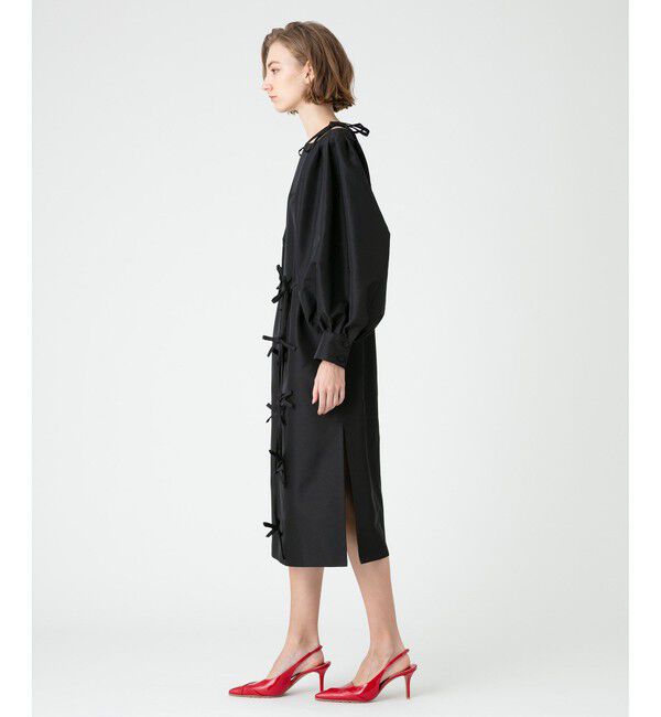 LOULOU WILLOUGHBY「【LOULOU WILLOUGHBY】メモリーツイルリボンワンピース」|ワンピース|