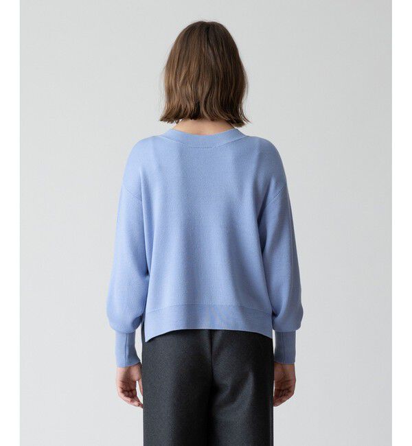 allureville「【セットアップ対応可能】ウールスムース2WAYネックプルオーバー」|ニット・セーター|