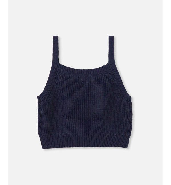 allureville「片畦キャミソールショートジレ」|ニット・セーター|