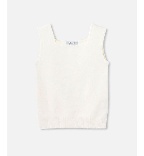 LOULOU WILLOUGHBY「◇【LOULOU WILLOUGHBY】スクエアタンク」|ニット・セーター|オフホワイト