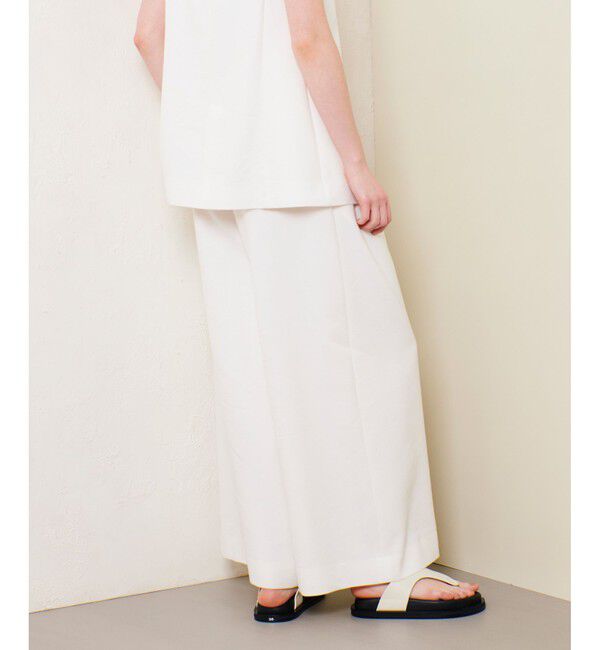 allureville「リネン混ワイドパンツ」|チノ|