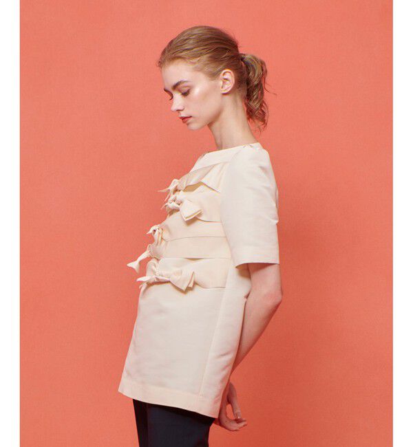 LOULOU WILLOUGHBY「【LOULOU WILLOUGHBY】ランダムリボンタフタブラウス」|シャツ・ブラウス|