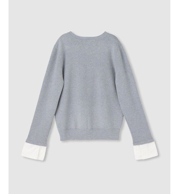 allureville「レースカフスドッキングプルオーバー」|ニット・セーター|