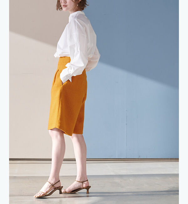 ur's「ツイードハイウエストハーフパンツ」|その他|