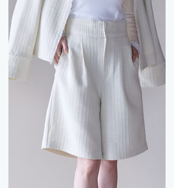 ur's「ツイードハイウエストハーフパンツ」|その他|