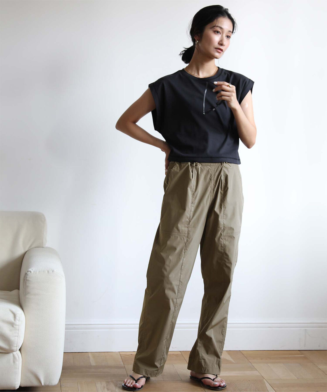 ur's「ドロストジョガーパンツ/ラッシュガード」|スラックス|