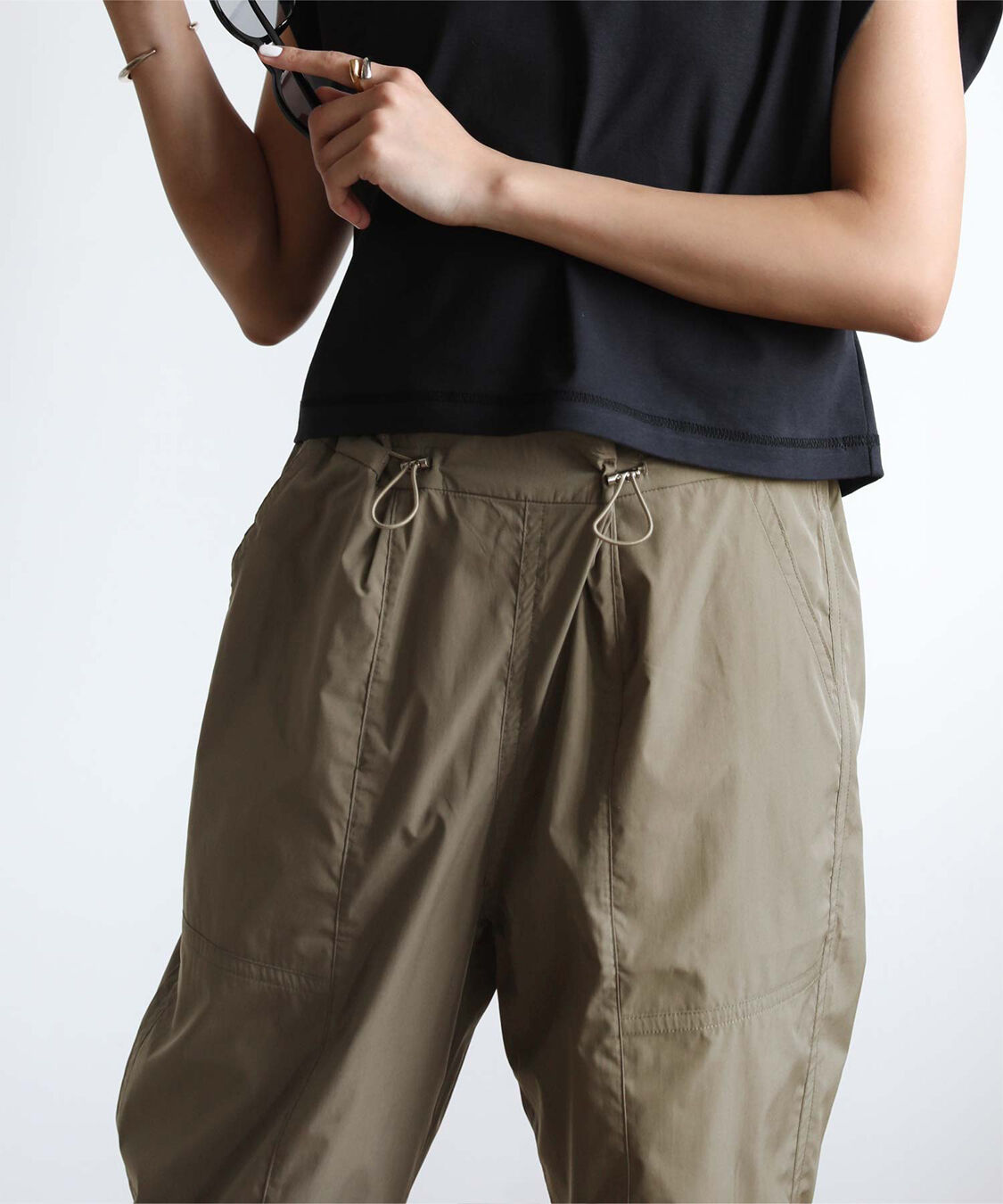 ur's「ドロストジョガーパンツ/ラッシュガード」|スラックス|