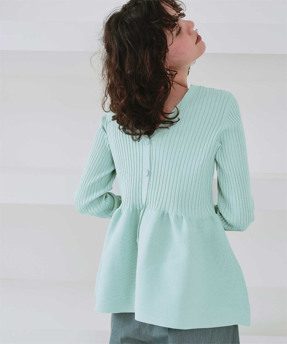 titivate「前後2wayペプラムニットトップス」|ニット・セーター|