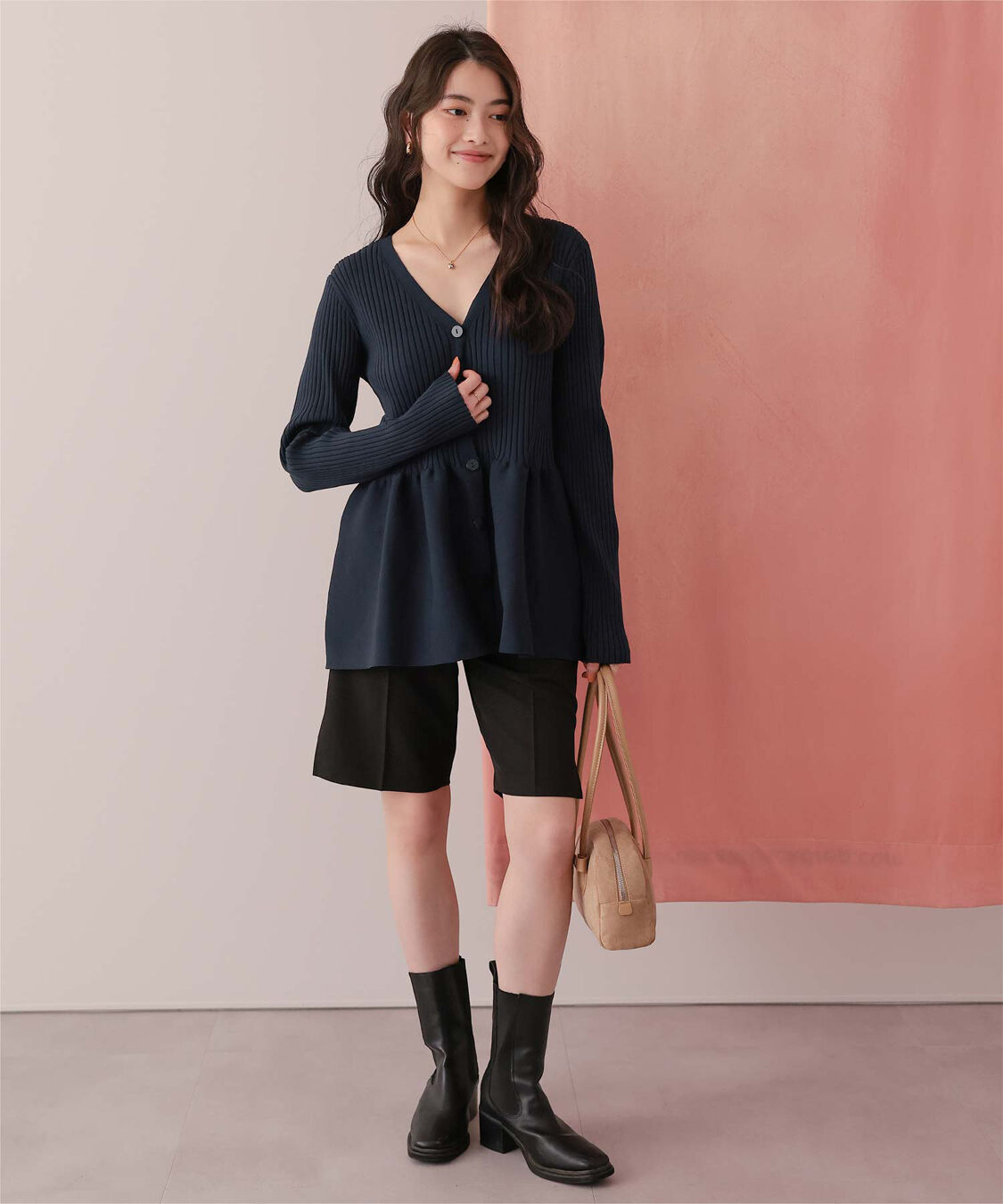 titivate「前後2wayペプラムニットトップス」|ニット・セーター|