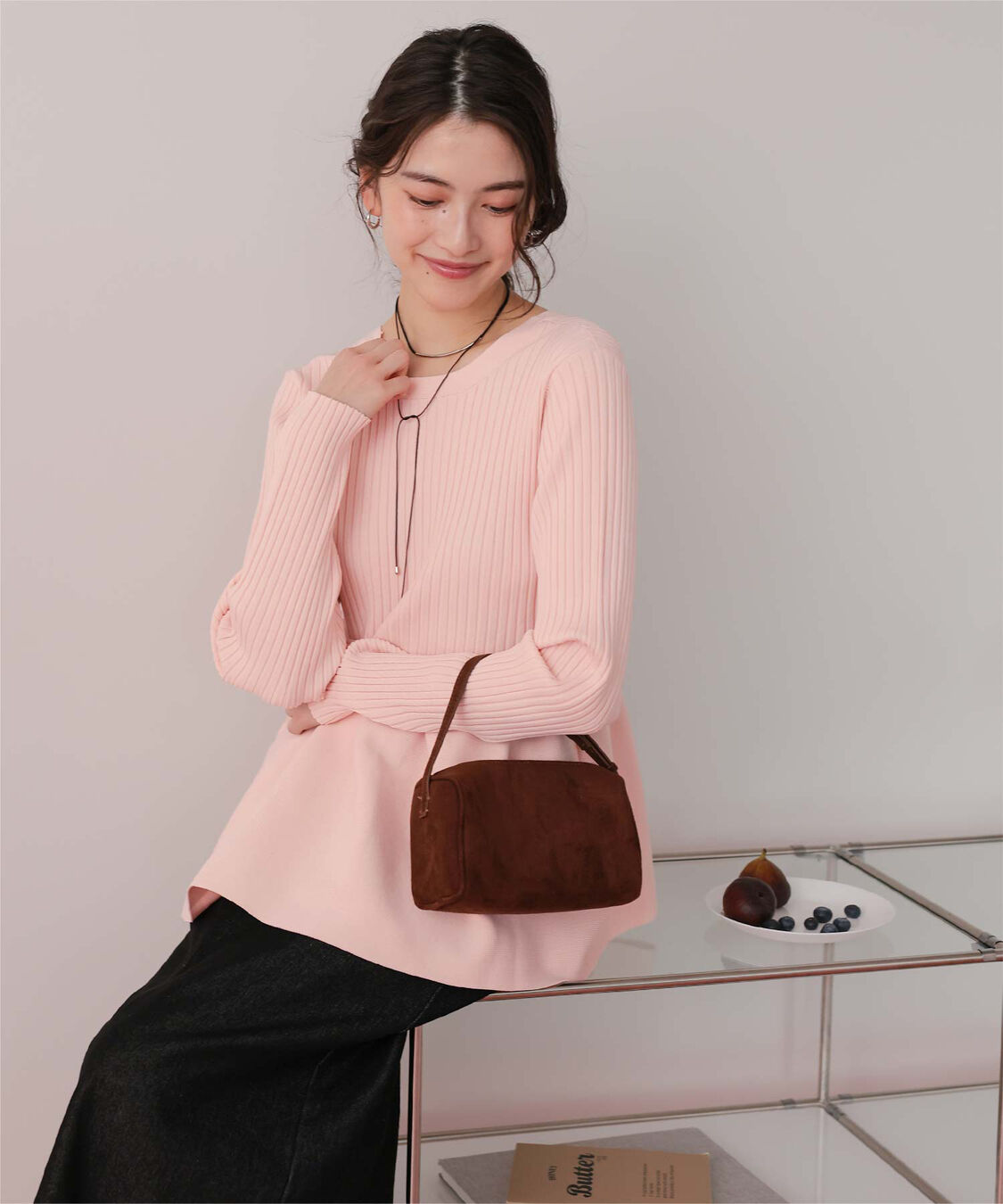 titivate「前後2wayペプラムニットトップス」|ニット・セーター|