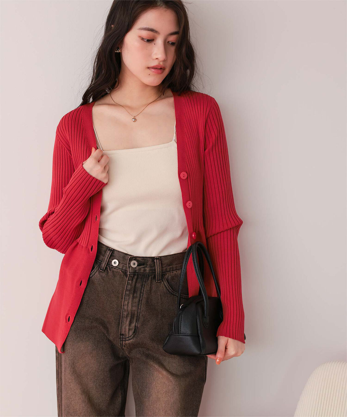 titivate「前後2wayペプラムニットトップス」|ニット・セーター|