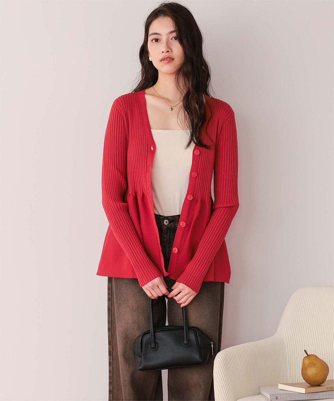 titivate「前後2wayペプラムニットトップス」|ニット・セーター|