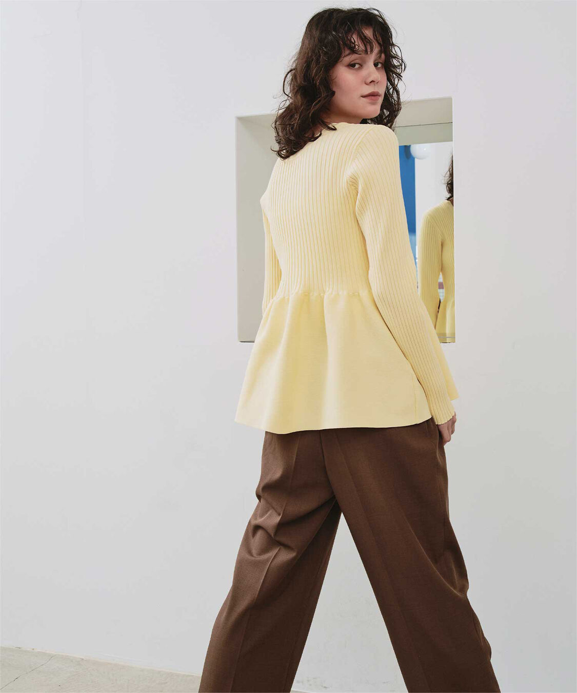 titivate「前後2wayペプラムニットトップス」|ニット・セーター|