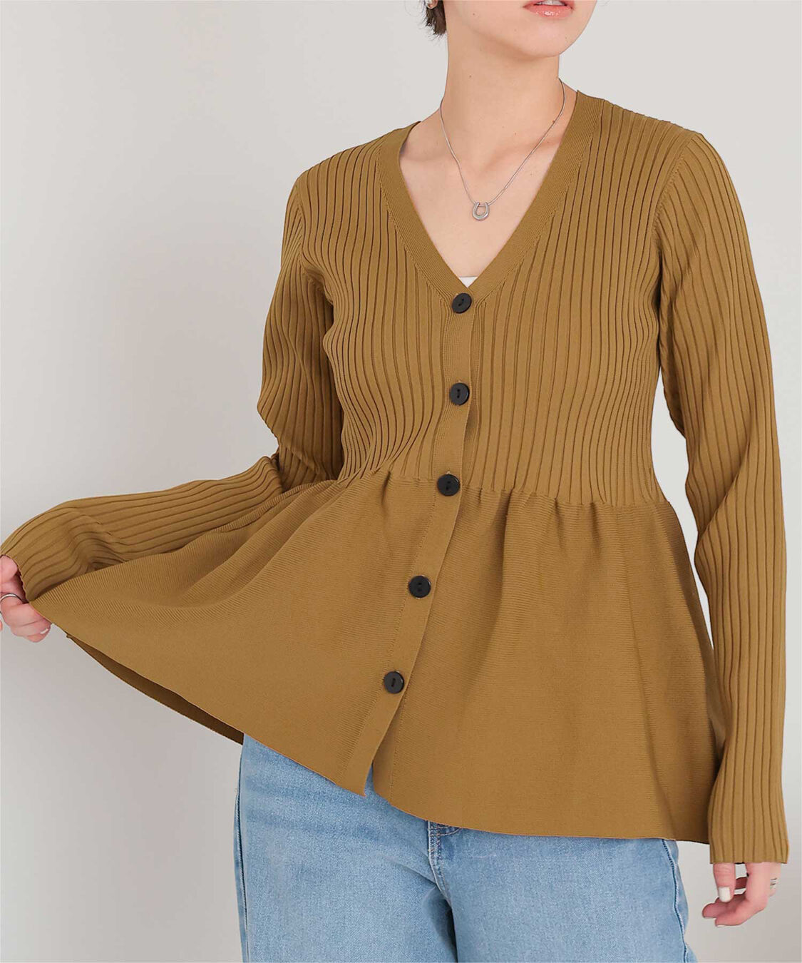 titivate「前後2wayペプラムニットトップス」|ニット・セーター|