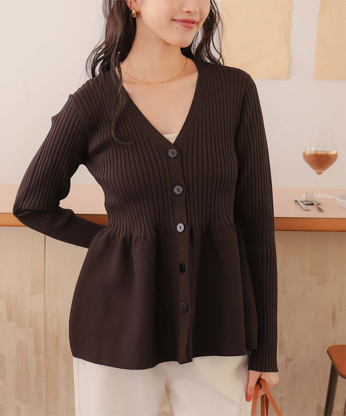 titivate「前後2wayペプラムニットトップス」|ニット・セーター|