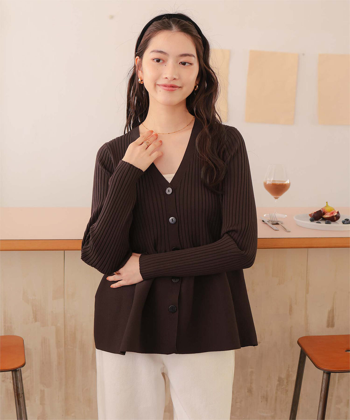 titivate「前後2wayペプラムニットトップス」|ニット・セーター|