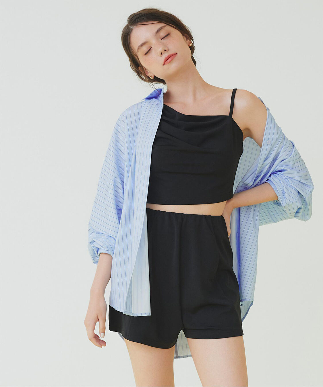 SEA DRESS「ドルマンオーバーサイズシャツ」|その他|ストライプ/ブルー