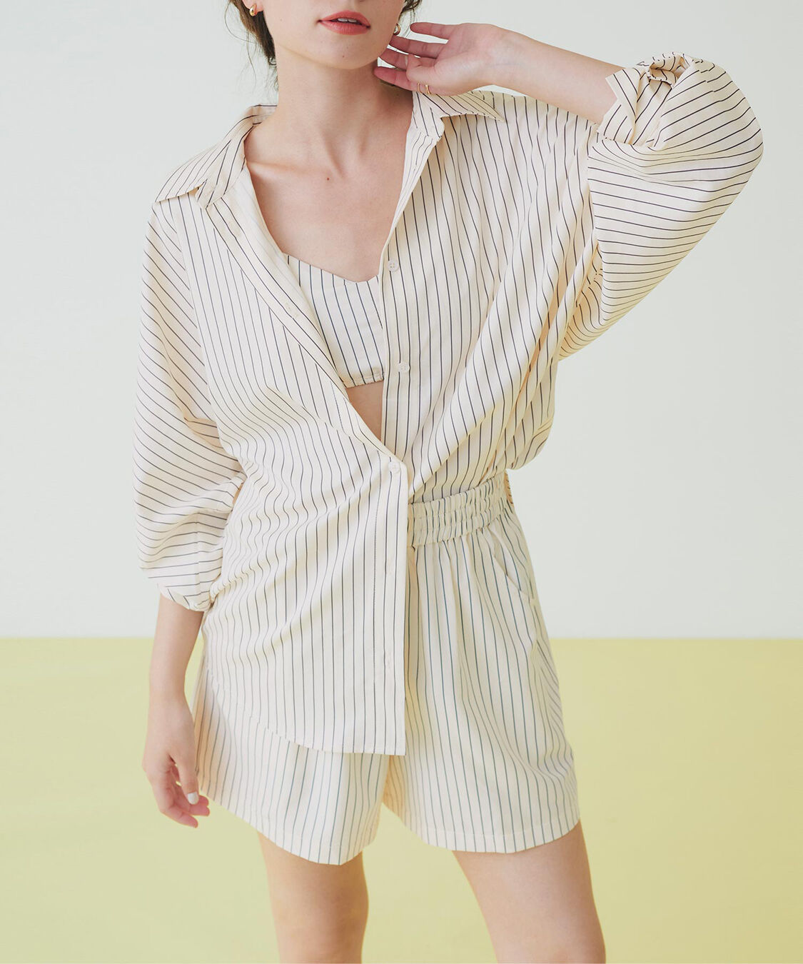 SEA DRESS「ドルマンオーバーサイズシャツ」|その他|ｽﾄﾗｲﾌﾟ/ﾁｬｺｰﾙ