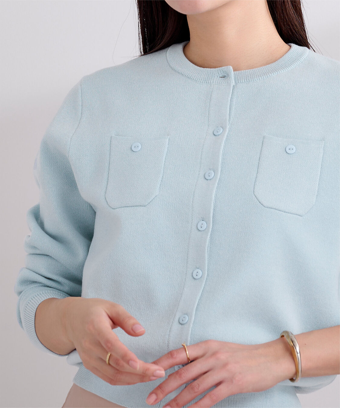 ur's「胸ポケットニットカーディガン」|ニット・セーター|