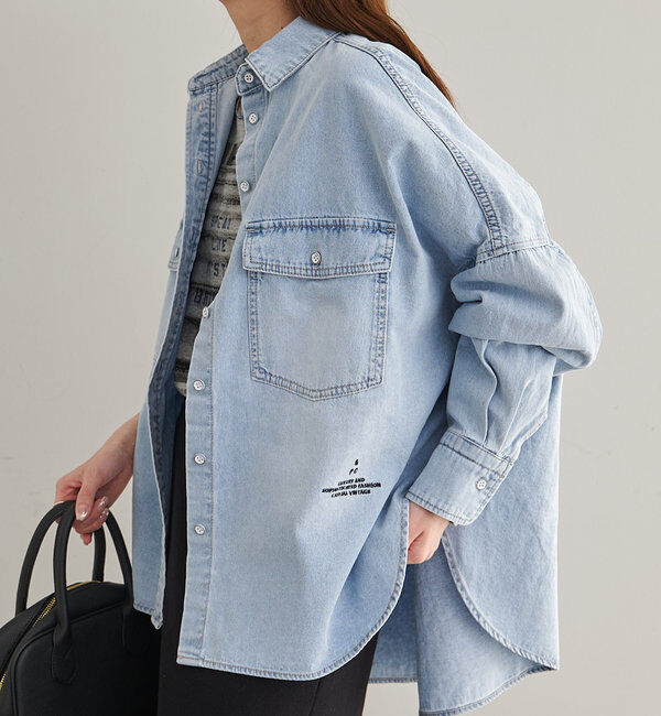  「ヴィンテージライクデニムシャツ」|シャツ・ブラウス|