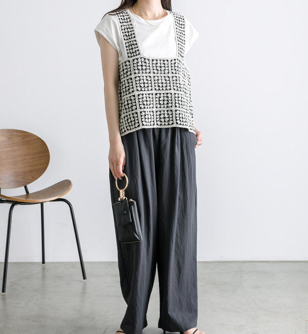  「【リバイバル】レーヨンナイロンウエストゴムイージーパンツ」|その他|