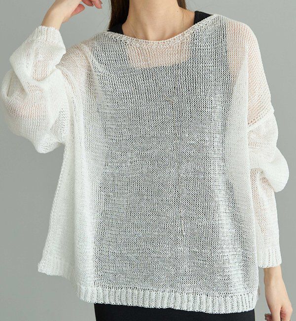  「《新色登場！/リバイバル》【Du noir】リネンタッチスクエアタンク」|ニット・セーター|