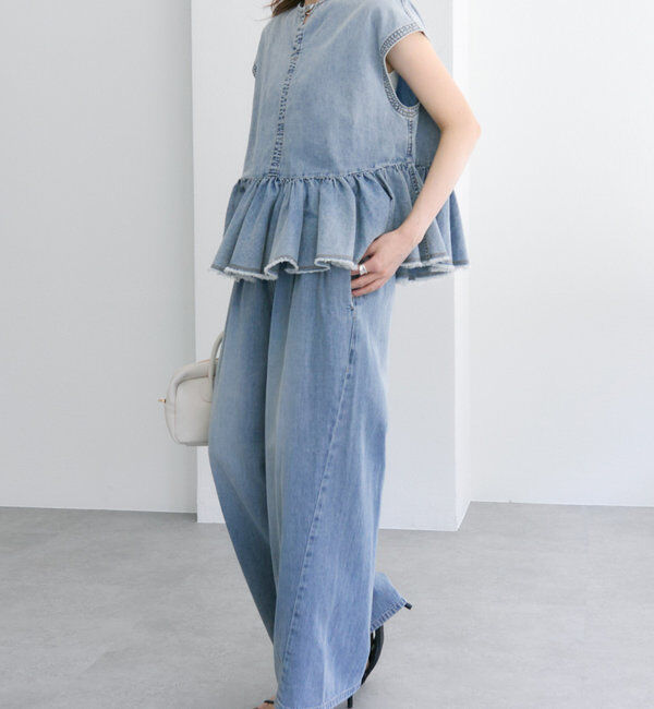  「【25th】綿麻デニムイージーパンツ」|その他|