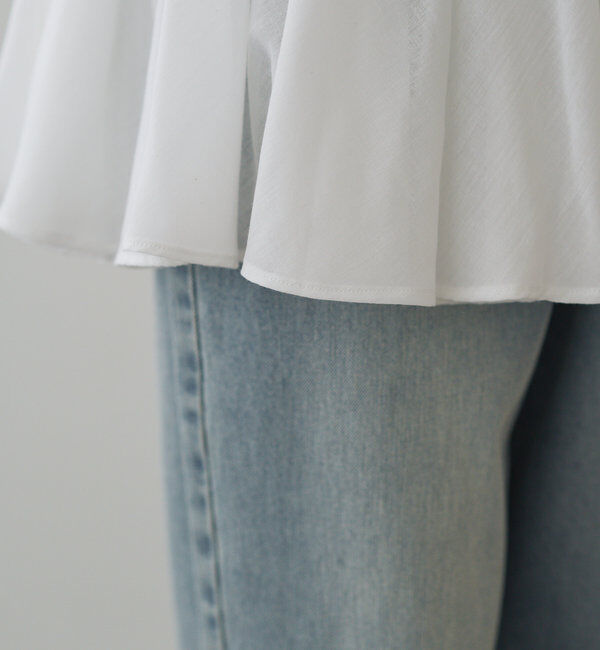  「マチ付きペプラム2WAYブラウス」|プルオーバー|