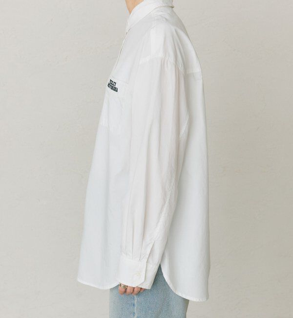  「コットンリヨセルロゴ刺繍シャツ」|シャツ・ブラウス|