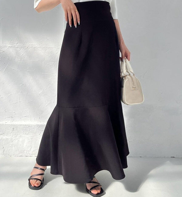  「【マイナス5キロ見え】後ろレースアップマーメイドスカート」|スカート|