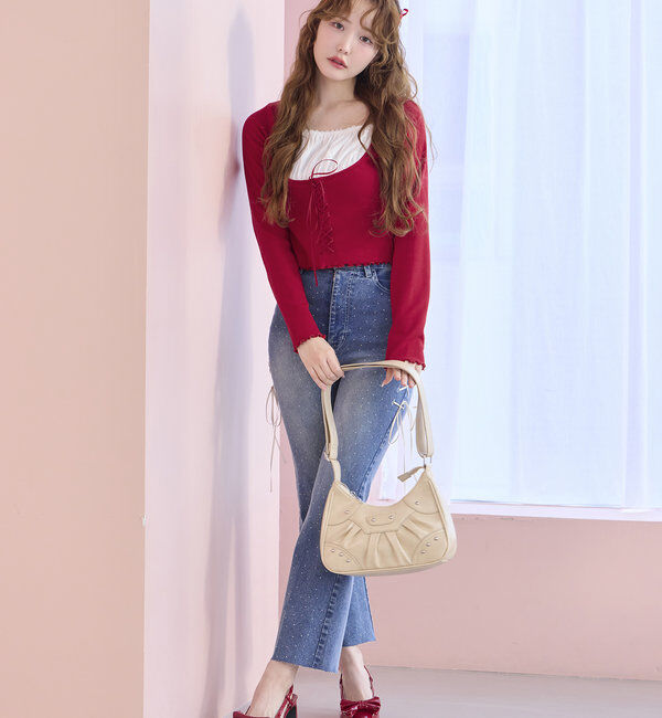  「レースアップデニムパンツ/SM展開」|その他|