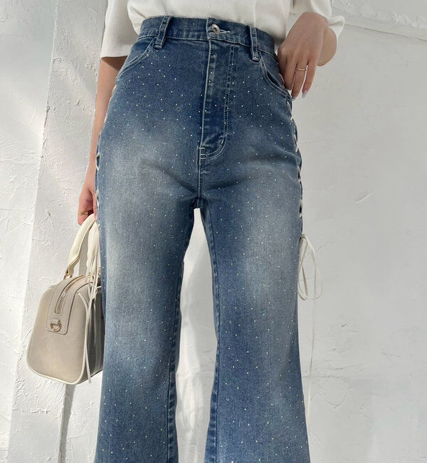  「レースアップデニムパンツ/SM展開」|その他|