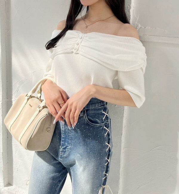  「レースアップデニムパンツ/SM展開」|その他|