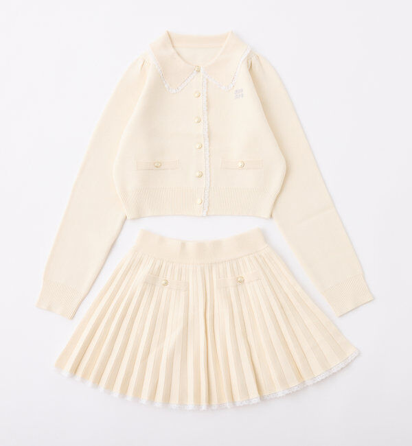  「ロゴ入りニットセットアップ」|ワンピース|