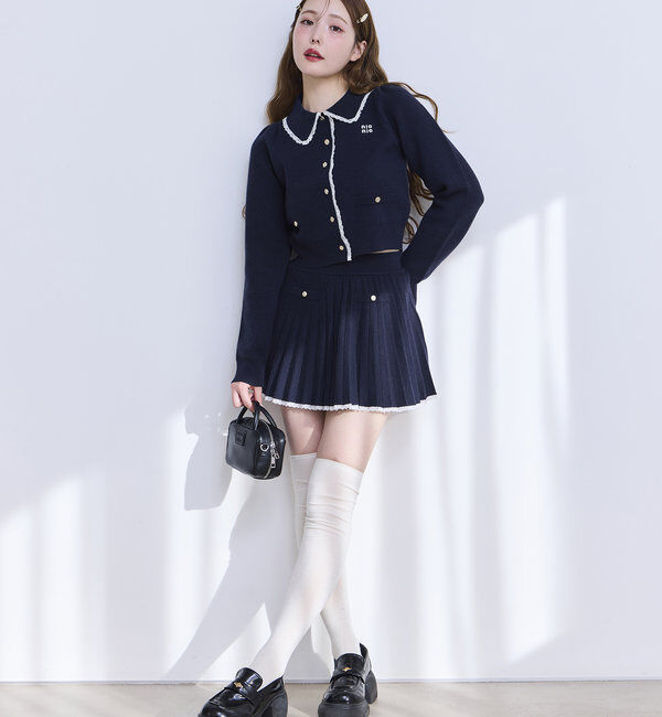  「ロゴ入りニットセットアップ」|ワンピース|