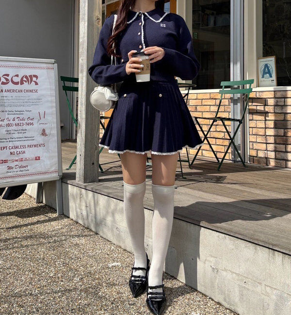  「ロゴ入りニットセットアップ」|ワンピース|